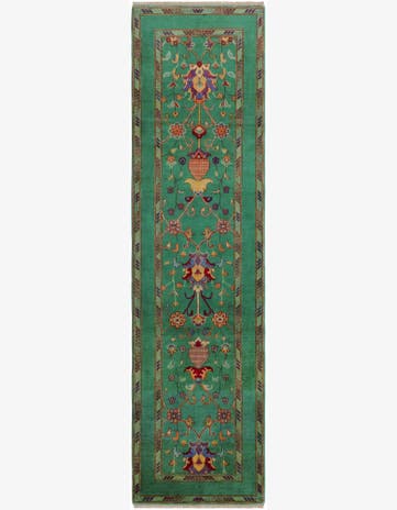 2' 9 x 9' 11 Hand Knotted Kazak Runner Rug