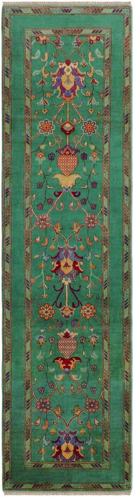 2' 9 x 9' 11 Hand Knotted Kazak Runner Rug