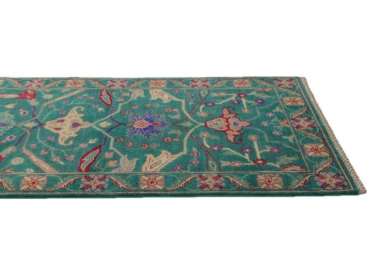 Detail image of 2' 11 x 9' 8 Hand Knotted Kazak Runner Rug