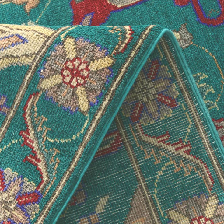 Detail image of 2' 11 x 9' 8 Hand Knotted Kazak Runner Rug