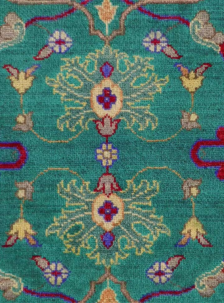 2' 11 x 9' 8 Hand Knotted Kazak Runner Rug