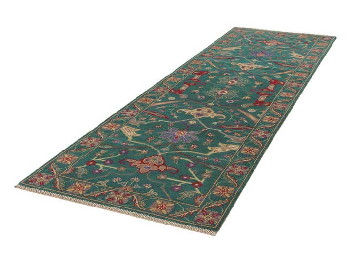 3' x 9' 10 Hand Knotted Kazak Runner Rug