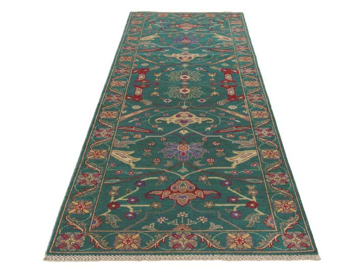 3' x 9' 10 Hand Knotted Kazak Runner Rug