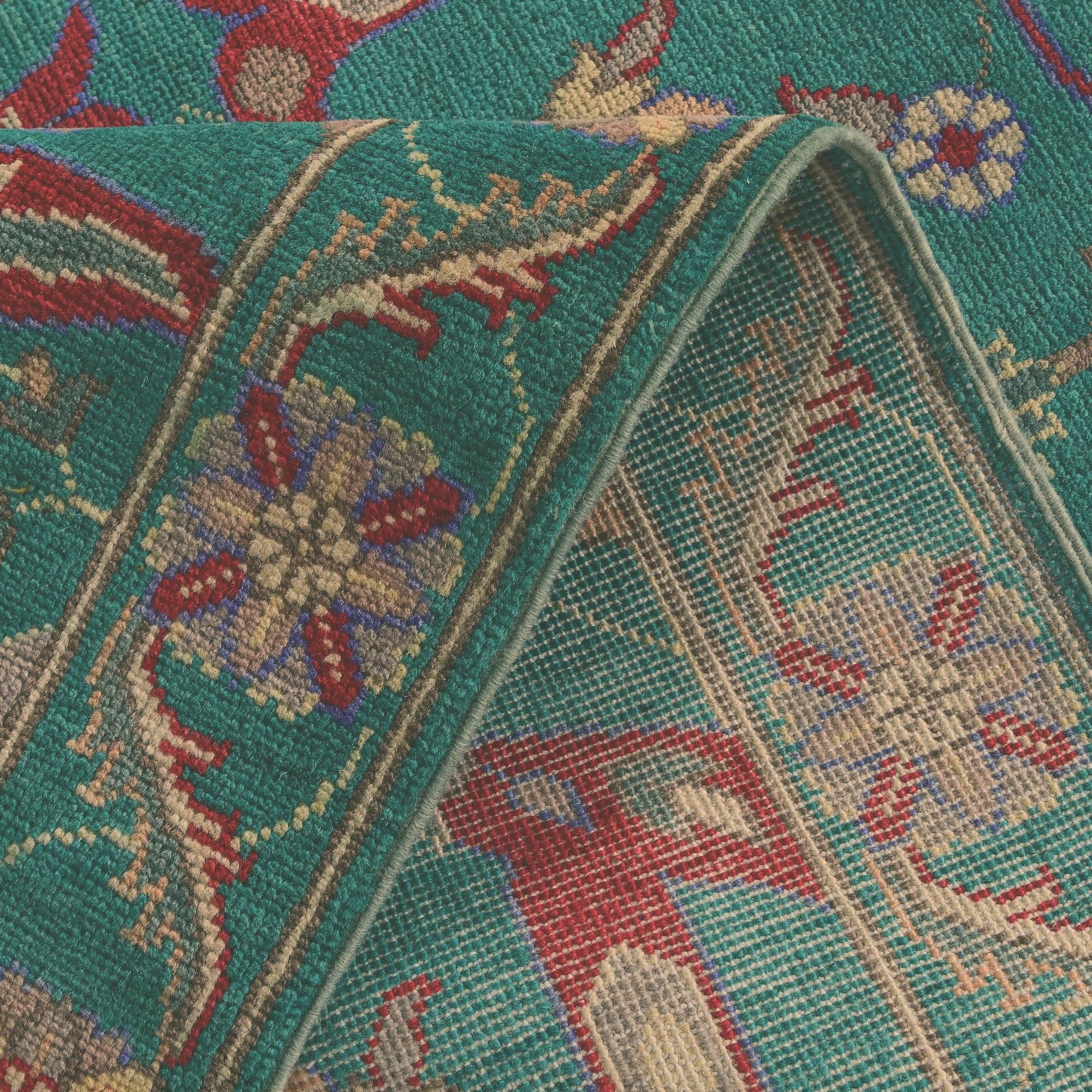 3' x 9' 10 Hand Knotted Kazak Runner Rug