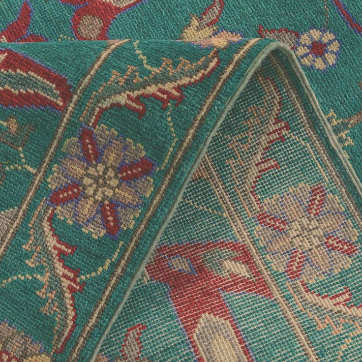 Detail image of 3' x 9' 10 Hand Knotted Kazak Runner Rug