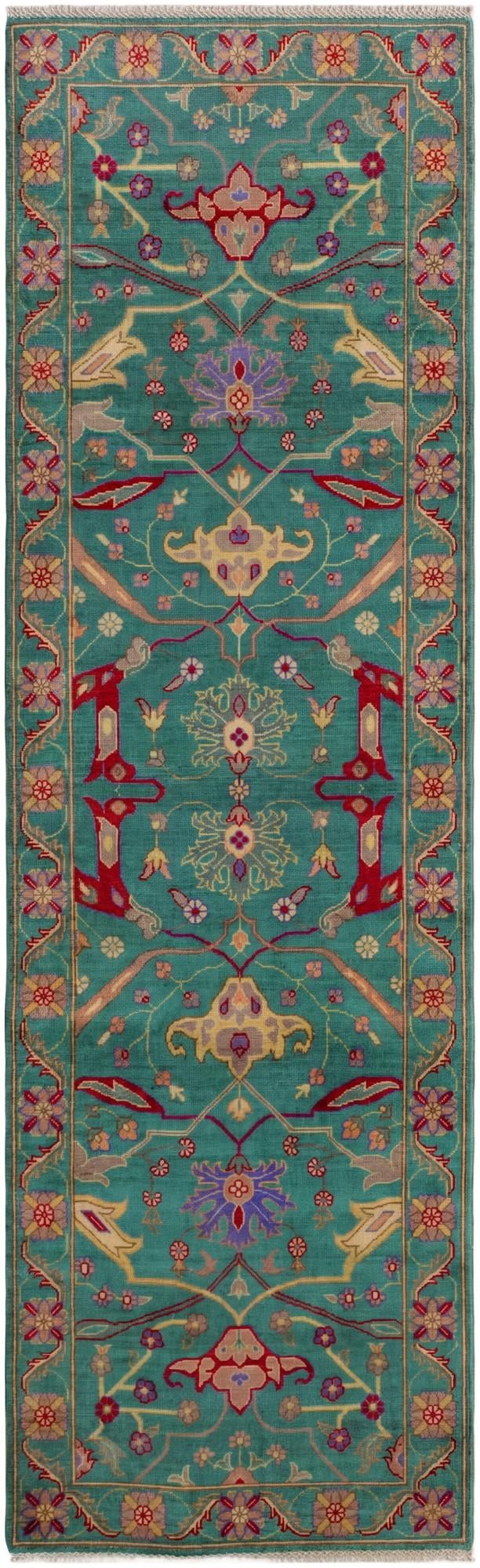 3' x 9' 10 Hand Knotted Kazak Runner Rug