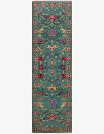 3' x 9' 10 Hand Knotted Kazak Runner Rug