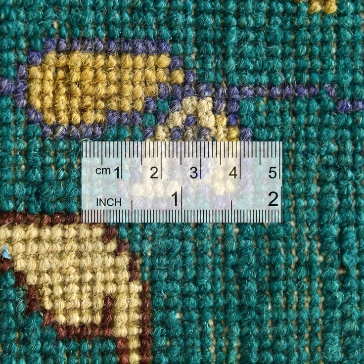 Detail image of 2' x 6' Hand Knotted Kazak Runner Rug