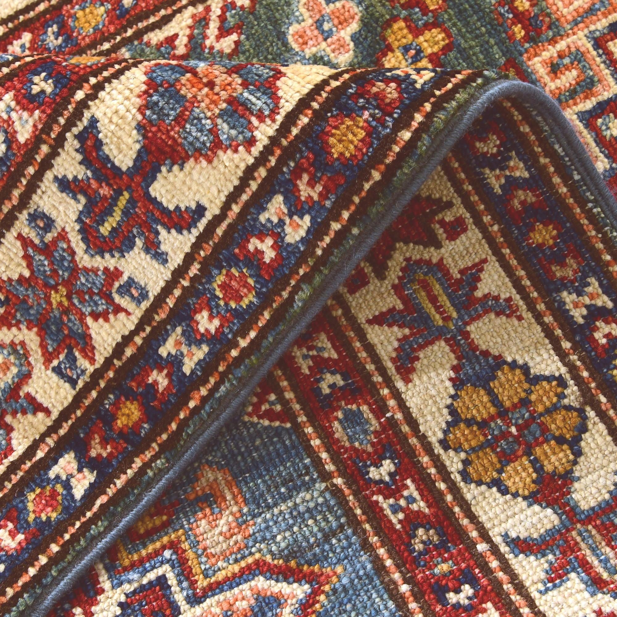 2' 5 x 10' 6 Hand Knotted Kazak Runner Rug