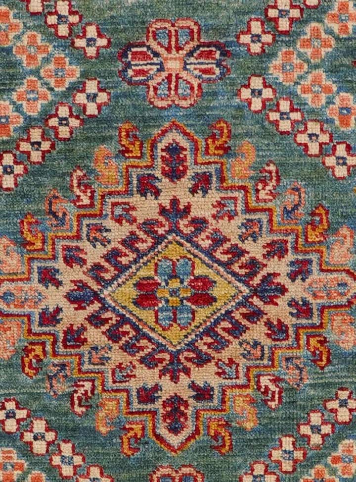 2' 5 x 10' 6 Hand Knotted Kazak Runner Rug