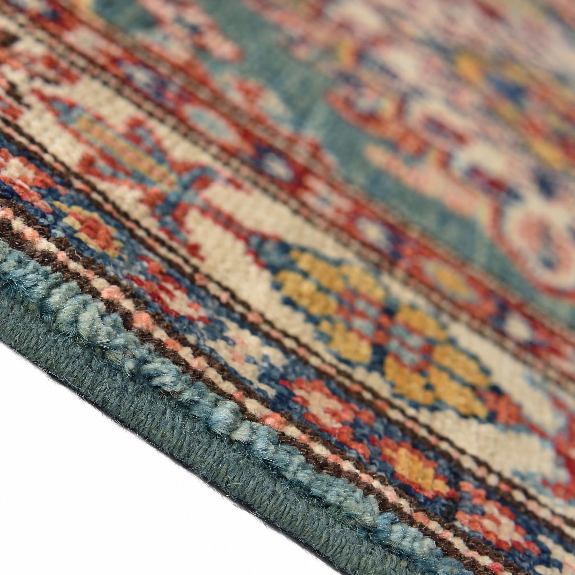 75cm x 320cm Hand Knotted Kazak Runner Rug