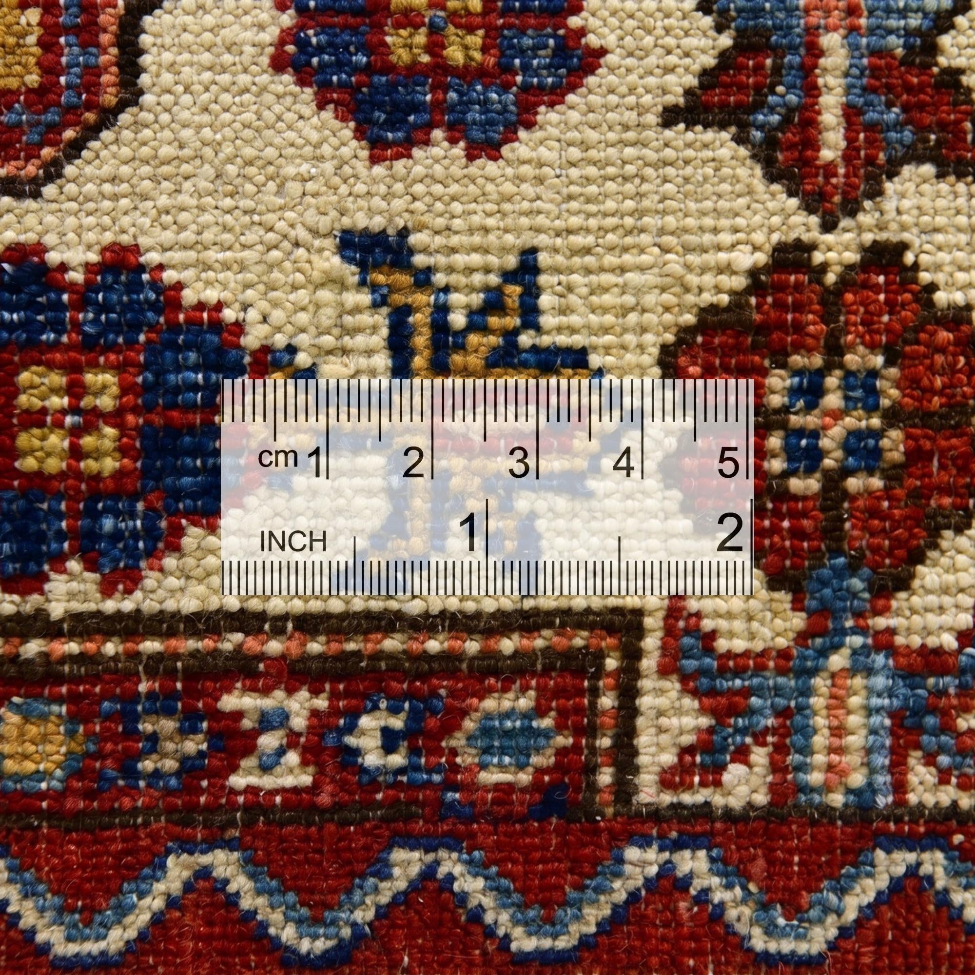 2' 4 x 10' 6 Hand Knotted Kazak Runner Rug