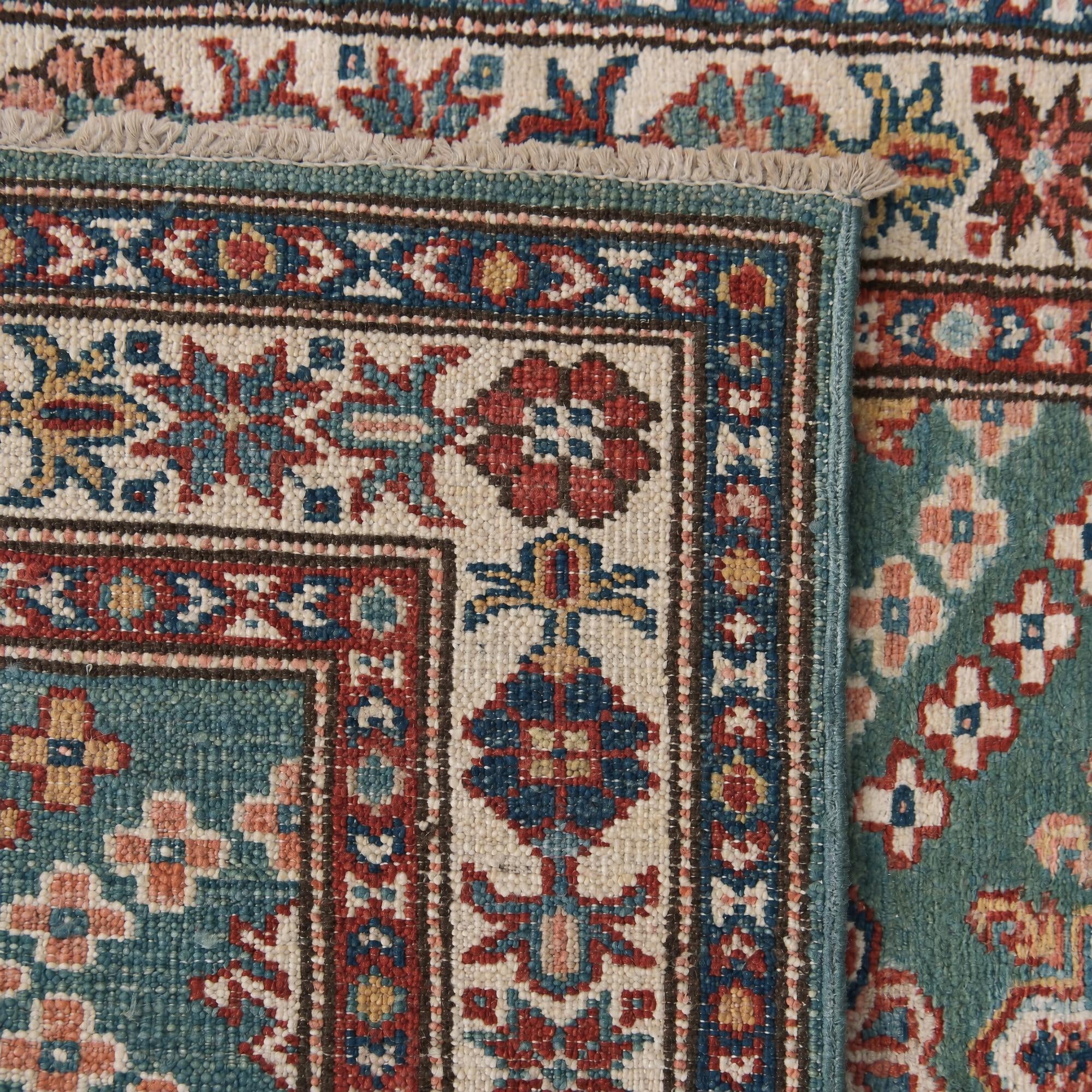 70cm x 320cm Hand Knotted Kazak Runner Rug