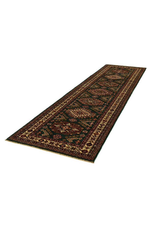 Detail image of 2' 7 x 10' Hand Knotted Kazak Runner Rug