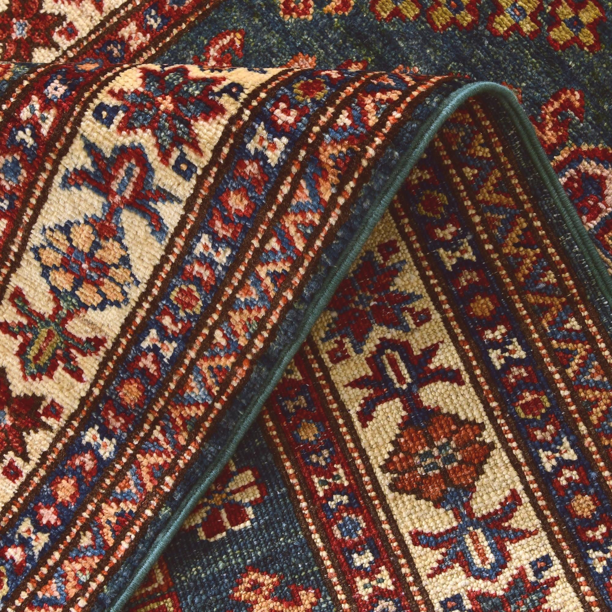 2' 7 x 10' Hand Knotted Kazak Runner Rug