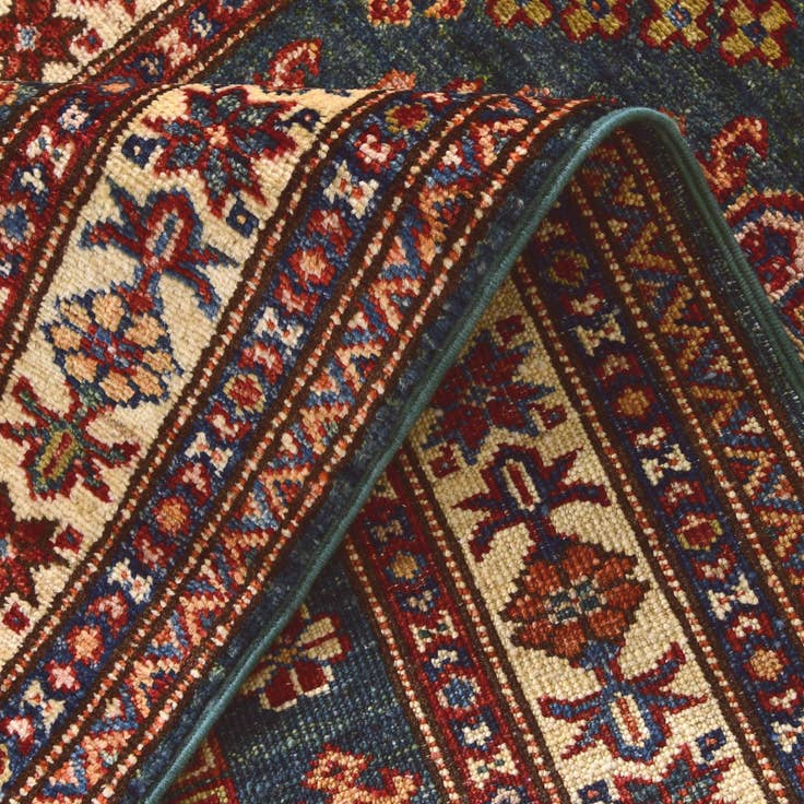 Detail image of 2' 7 x 10' Hand Knotted Kazak Runner Rug