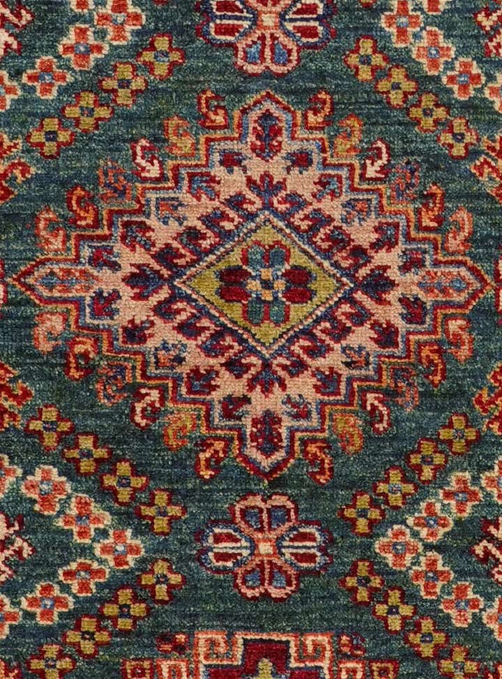 2' 7 x 10' Hand Knotted Kazak Runner Rug