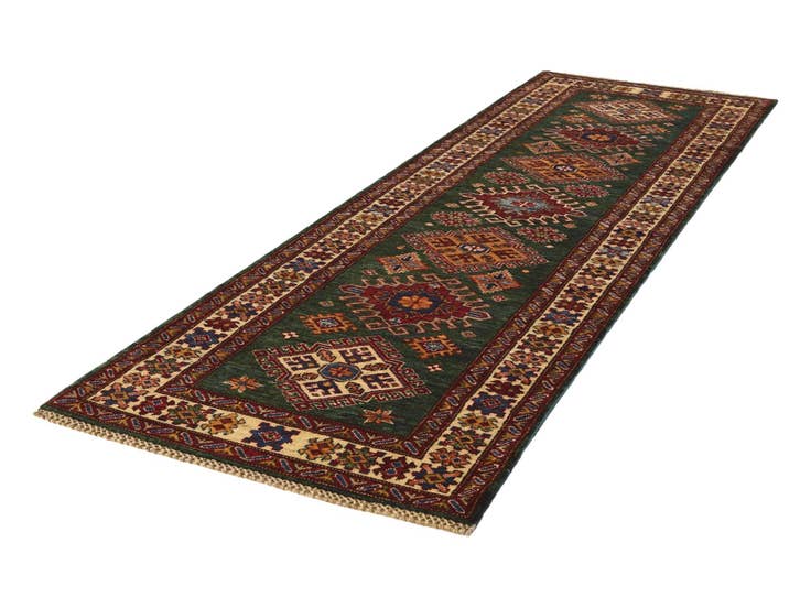 Detail image of 2' 8 x 8' 4 Hand Knotted Kazak Runner Rug