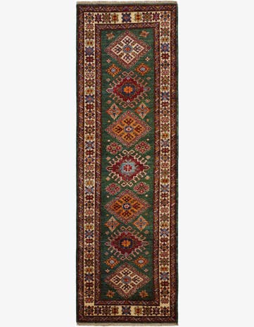 2' 8 x 8' 4 Hand Knotted Kazak Runner Rug