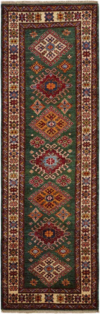 2' 8 x 8' 4 Hand Knotted Kazak Runner Rug
