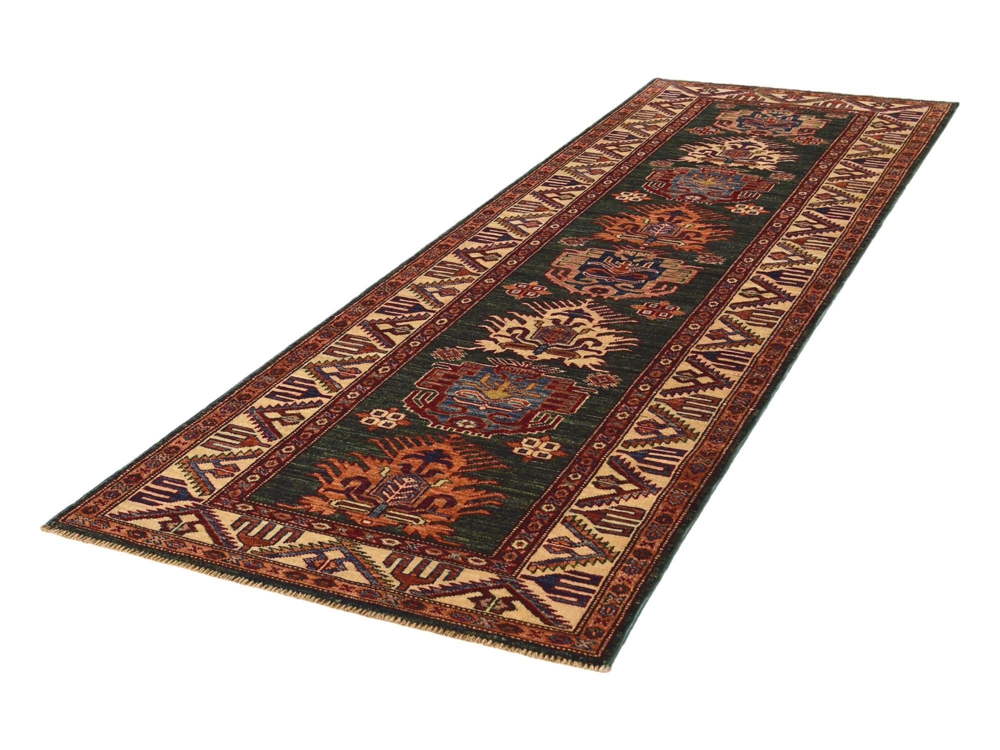 2' 9 x 8' 4 Hand Knotted Kazak Runner Rug