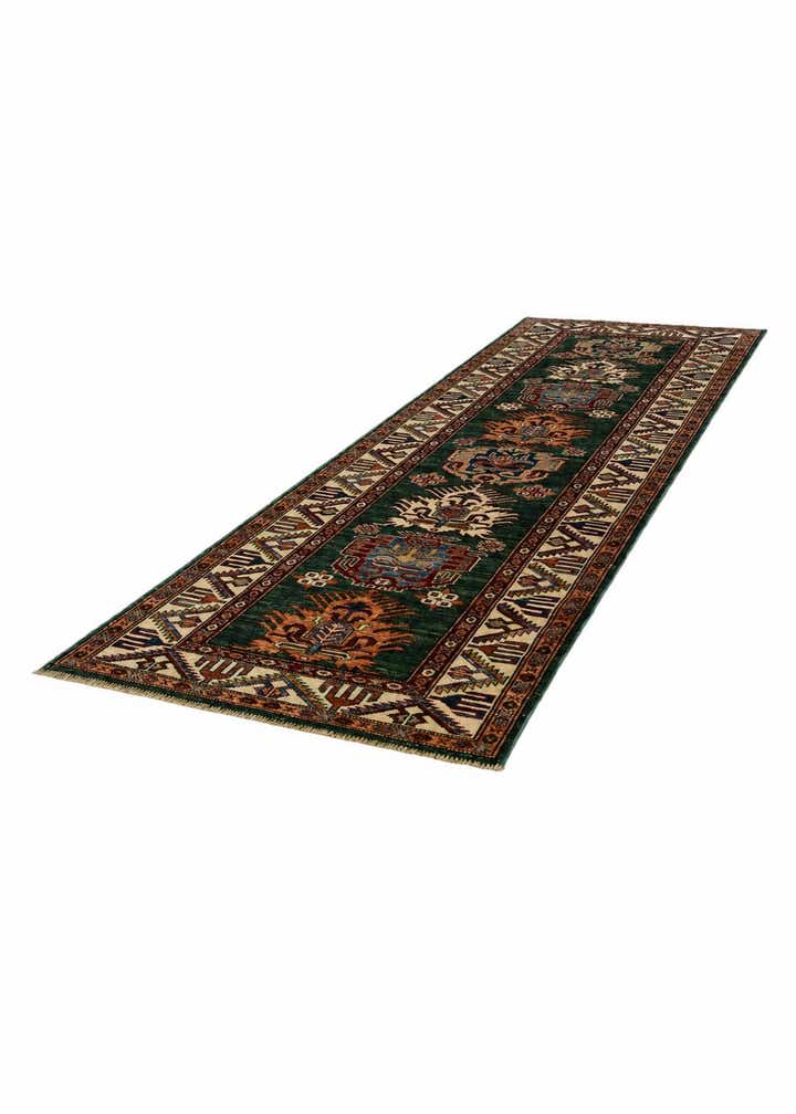2' 9 x 8' 4 Hand Knotted Kazak Runner Rug