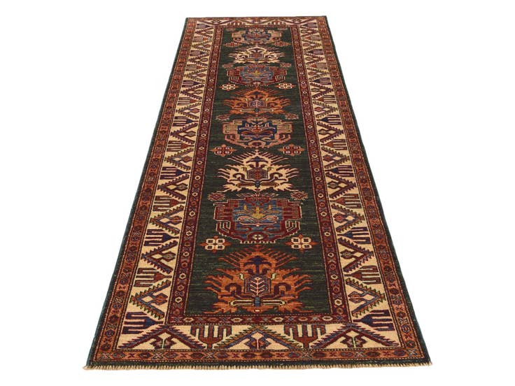 Detail image of 2' 9 x 8' 4 Hand Knotted Kazak Runner Rug