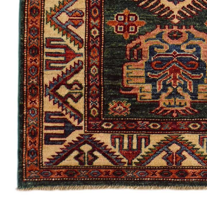 2' 9 x 8' 4 Hand Knotted Kazak Runner Rug