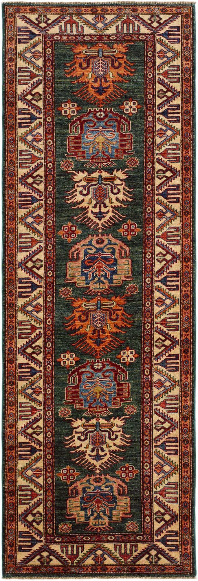 2' 9 x 8' 4 Hand Knotted Kazak Runner Rug