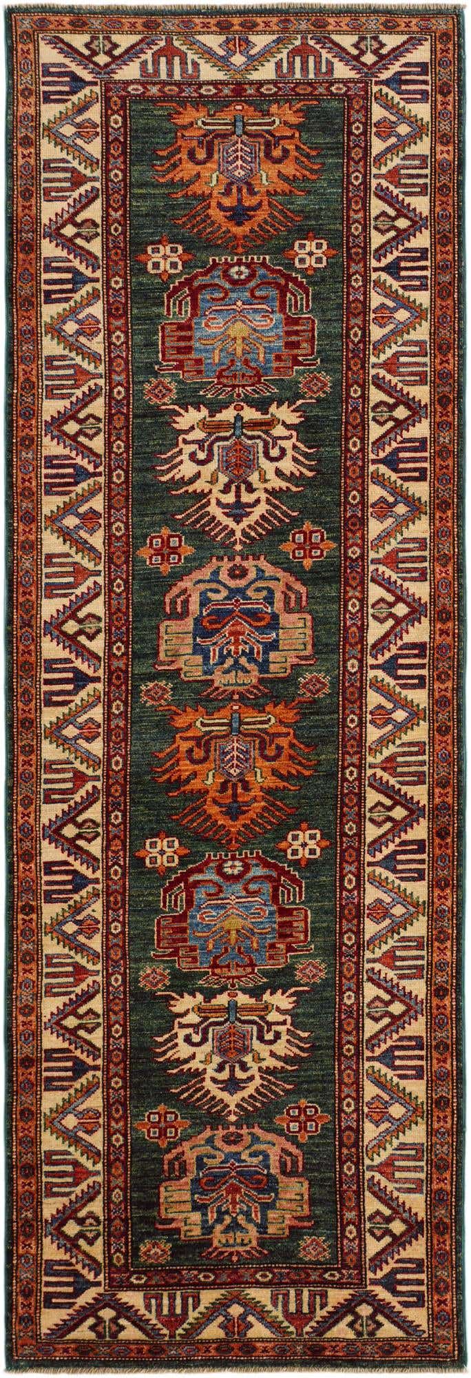 2' 9 x 8' 4 Hand Knotted Kazak Runner Rug