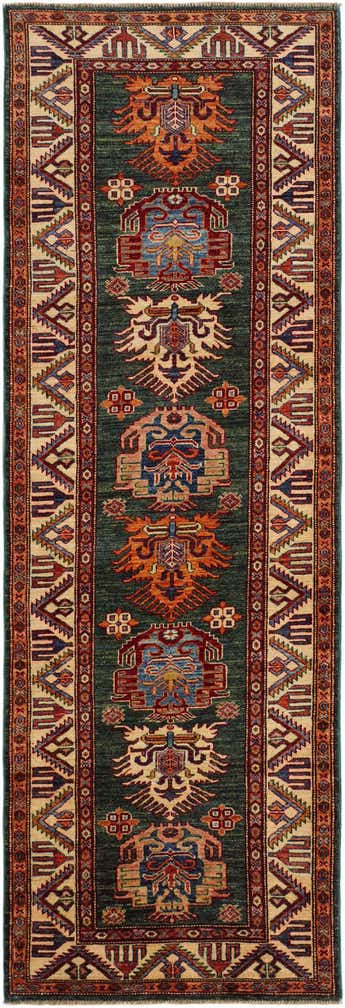 2' 9 x 8' 4 Hand Knotted Kazak Runner Rug
