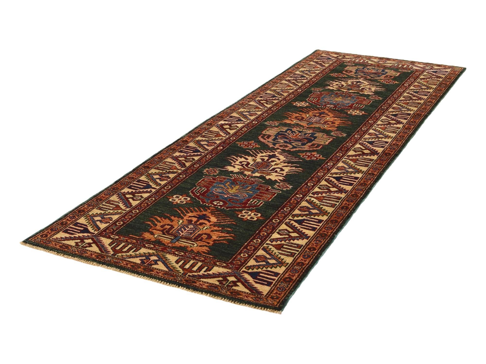 2' 9 x 8' 5 Hand Knotted Kazak Runner Rug