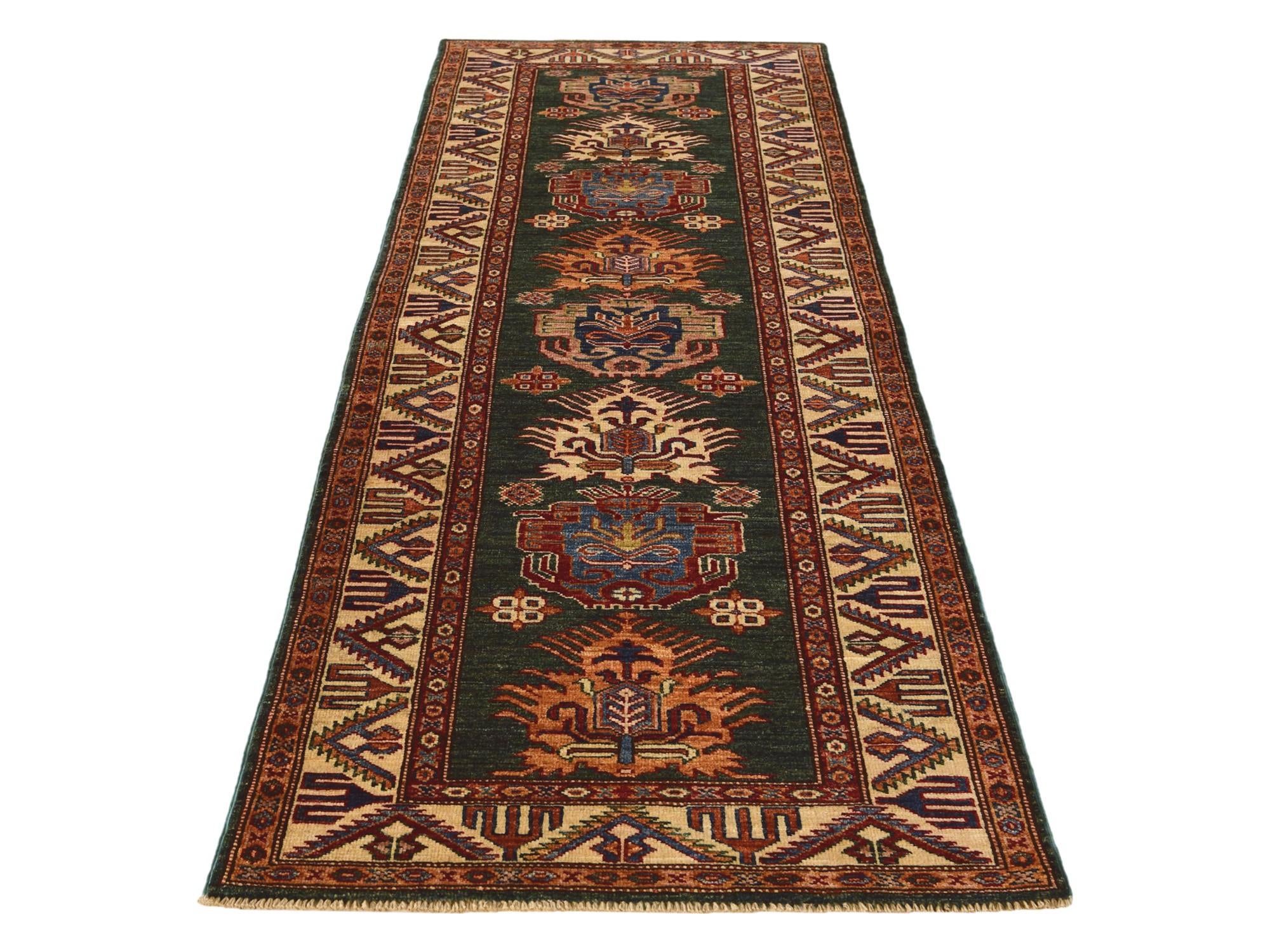 2' 9 x 8' 5 Hand Knotted Kazak Runner Rug