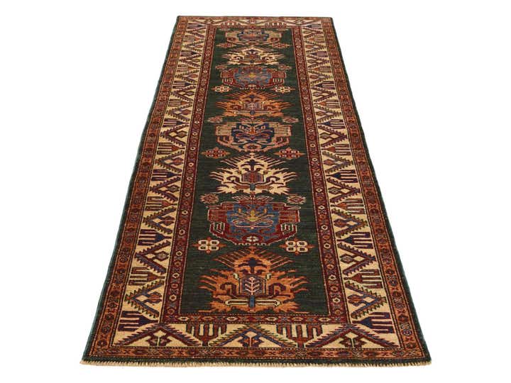 2' 9 x 8' 5 Hand Knotted Kazak Runner Rug