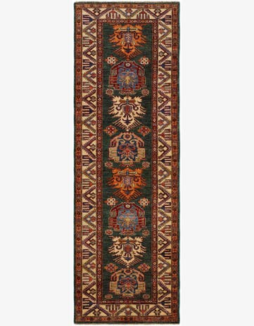2' 9 x 8' 5 Hand Knotted Kazak Runner Rug
