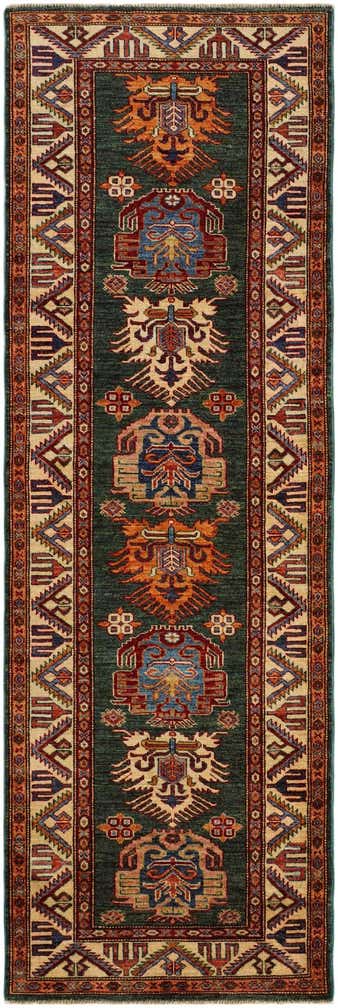 2' 9 x 8' 5 Hand Knotted Kazak Runner Rug