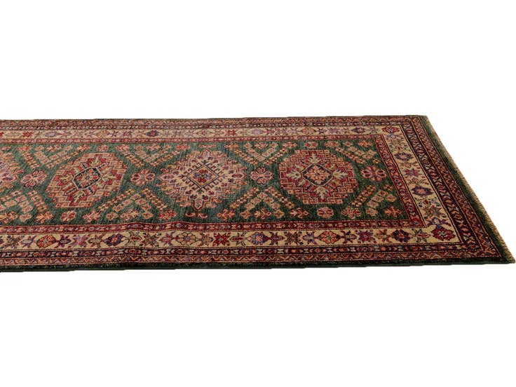 Detail image of 2' 8 x 9' 2 Hand Knotted Kazak Runner Rug