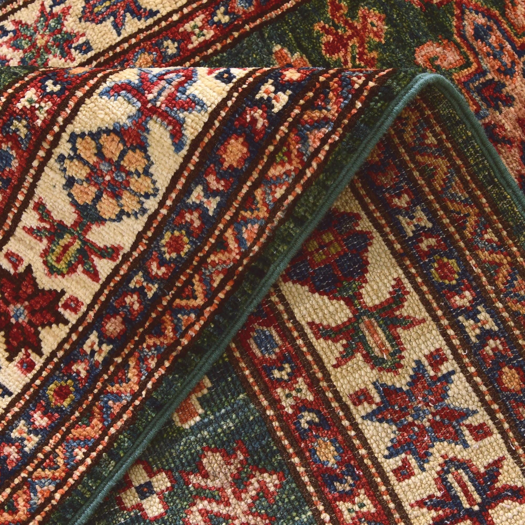 2' 8 x 9' 2 Hand Knotted Kazak Runner Rug