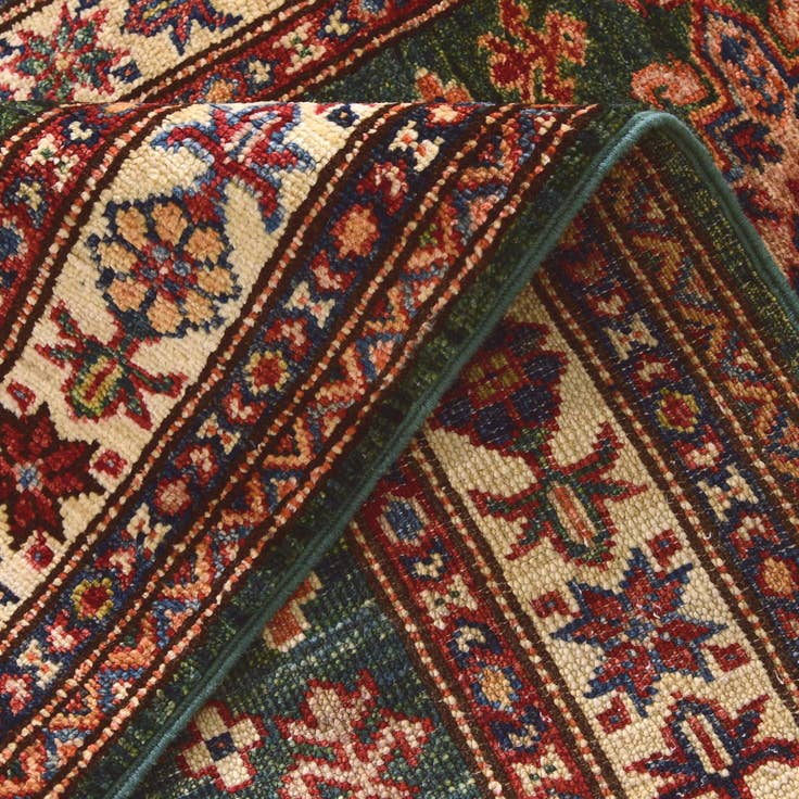 Detail image of 2' 8 x 9' 2 Hand Knotted Kazak Runner Rug