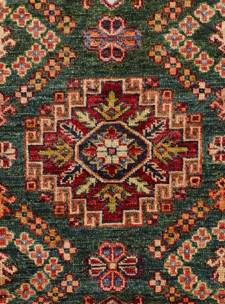 2' 8 x 9' 2 Hand Knotted Kazak Runner Rug