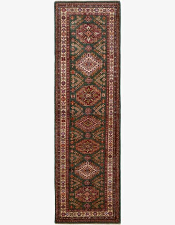 2' 8 x 9' 2 Hand Knotted Kazak Runner Rug