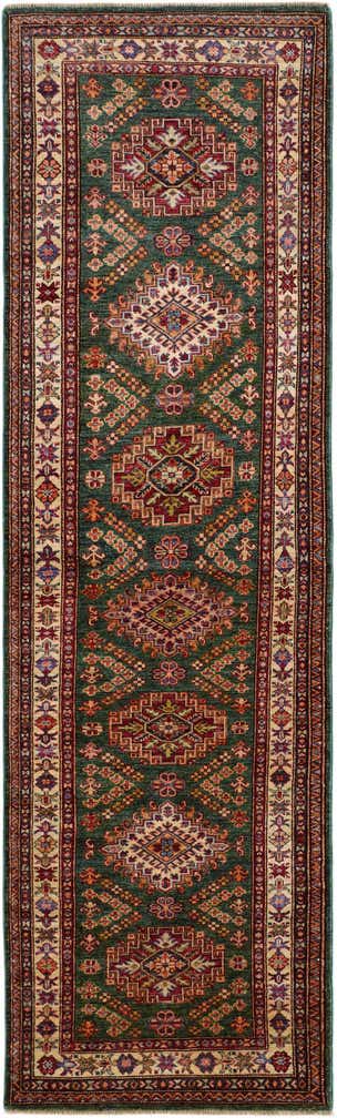 2' 8 x 9' 2 Hand Knotted Kazak Runner Rug