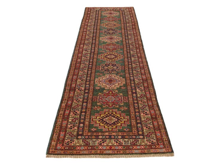 Detail image of 2' 6 x 10' 3 Hand Knotted Kazak Runner Rug