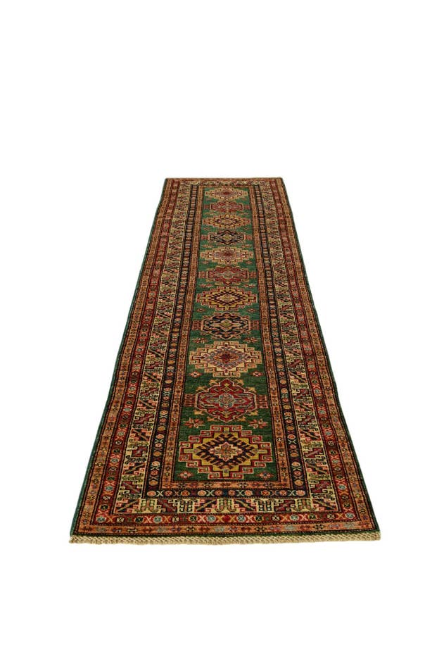 Detail image of 2' 6 x 10' 3 Hand Knotted Kazak Runner Rug