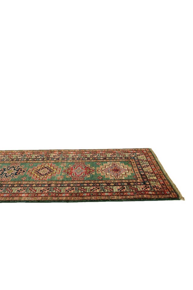 Detail image of 2' 6 x 10' 3 Hand Knotted Kazak Runner Rug