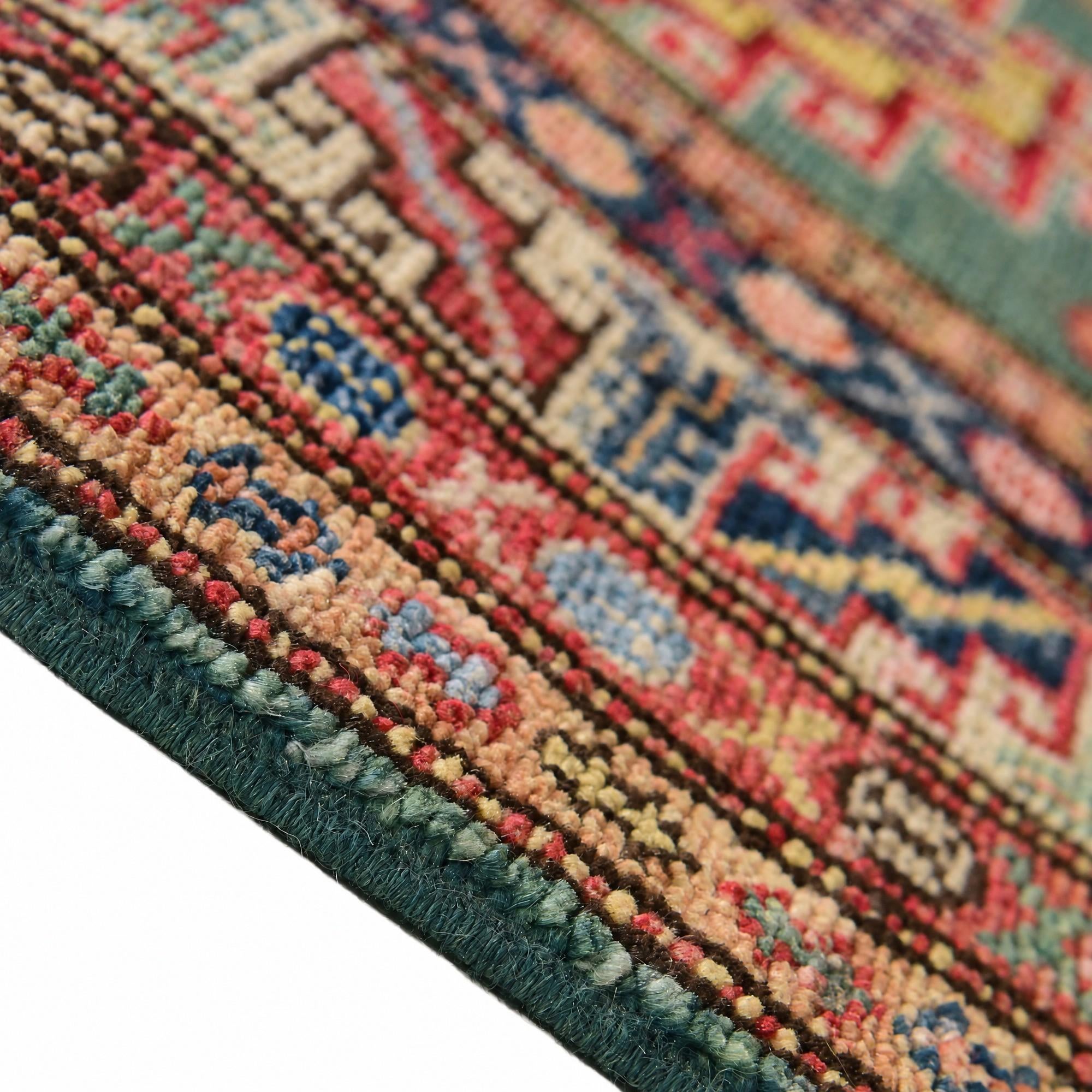 75cm x 310cm Hand Knotted Kazak Runner Rug