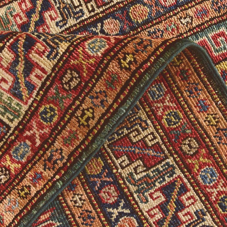 Detail image of 2' 6 x 10' 3 Hand Knotted Kazak Runner Rug