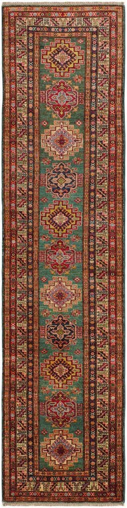 2' 6 x 10' 3 Hand Knotted Kazak Runner Rug