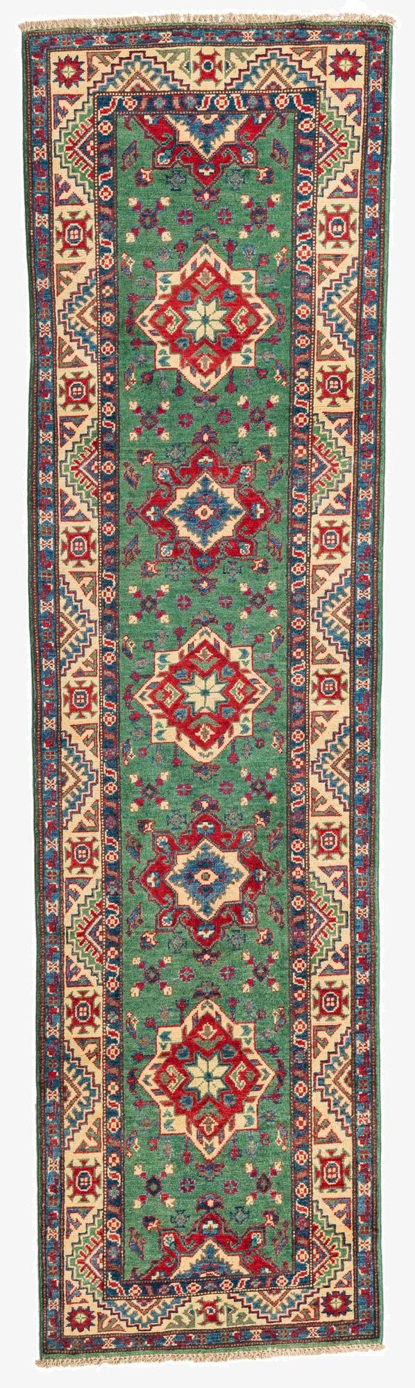2' 8 x 9' 8  Hand Knotted Kazak Runner Rug