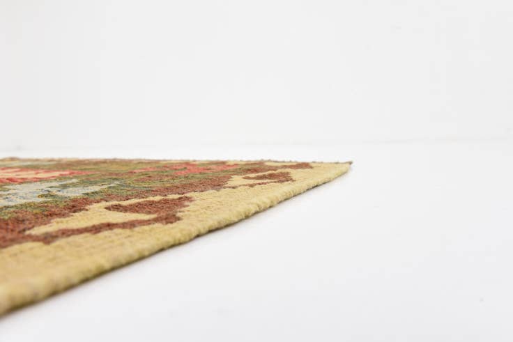 Detail image of 100cm x 190cm Hand Woven Kilim Maymana Wool Runner Rug